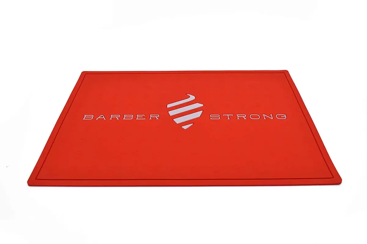 Barber Strong The Barber Mat 19" x 13" Red | Protects Countertops & Tools - view 5