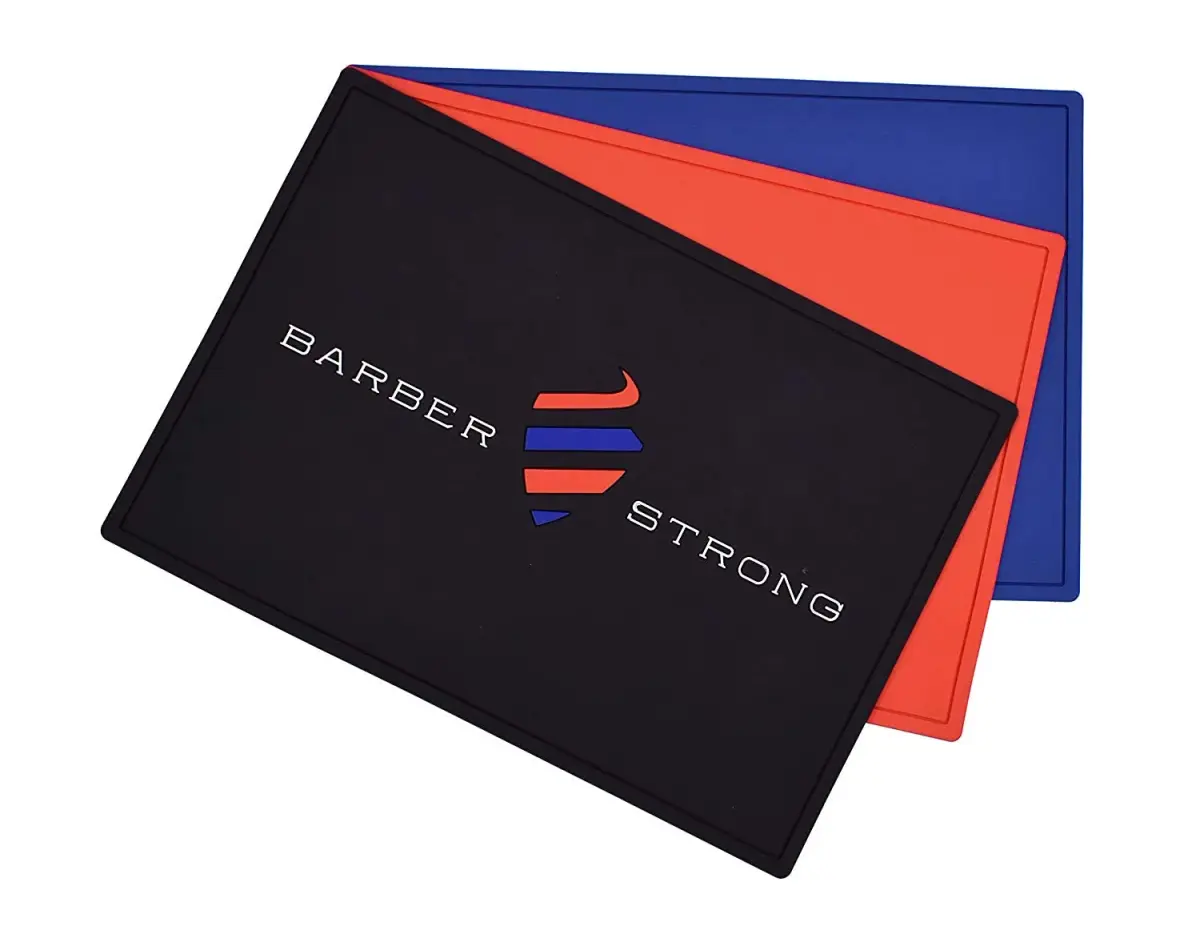 Barber Strong The Barber Mat 19" x 13" Red | Protects Countertops & Tools - view 6