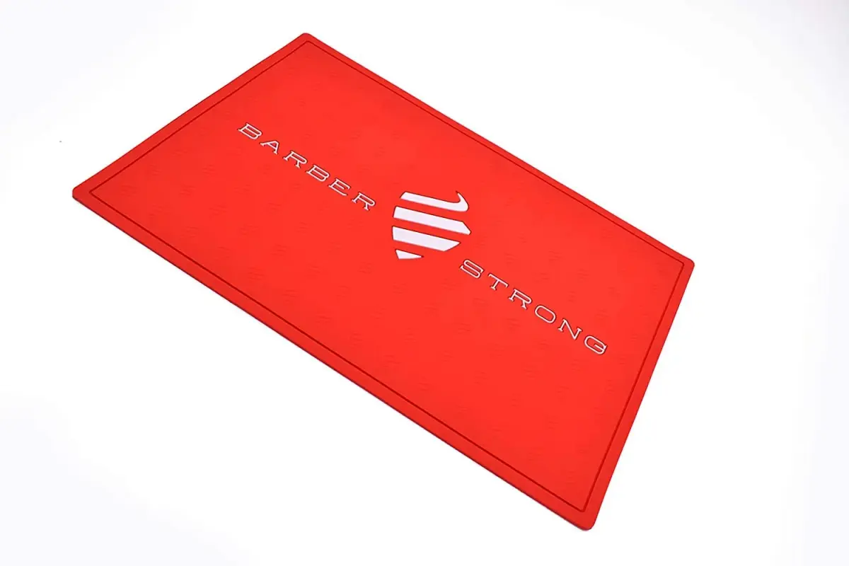 Barber Strong The Barber Mat 19" x 13" Red | Protects Countertops & Tools - view 2