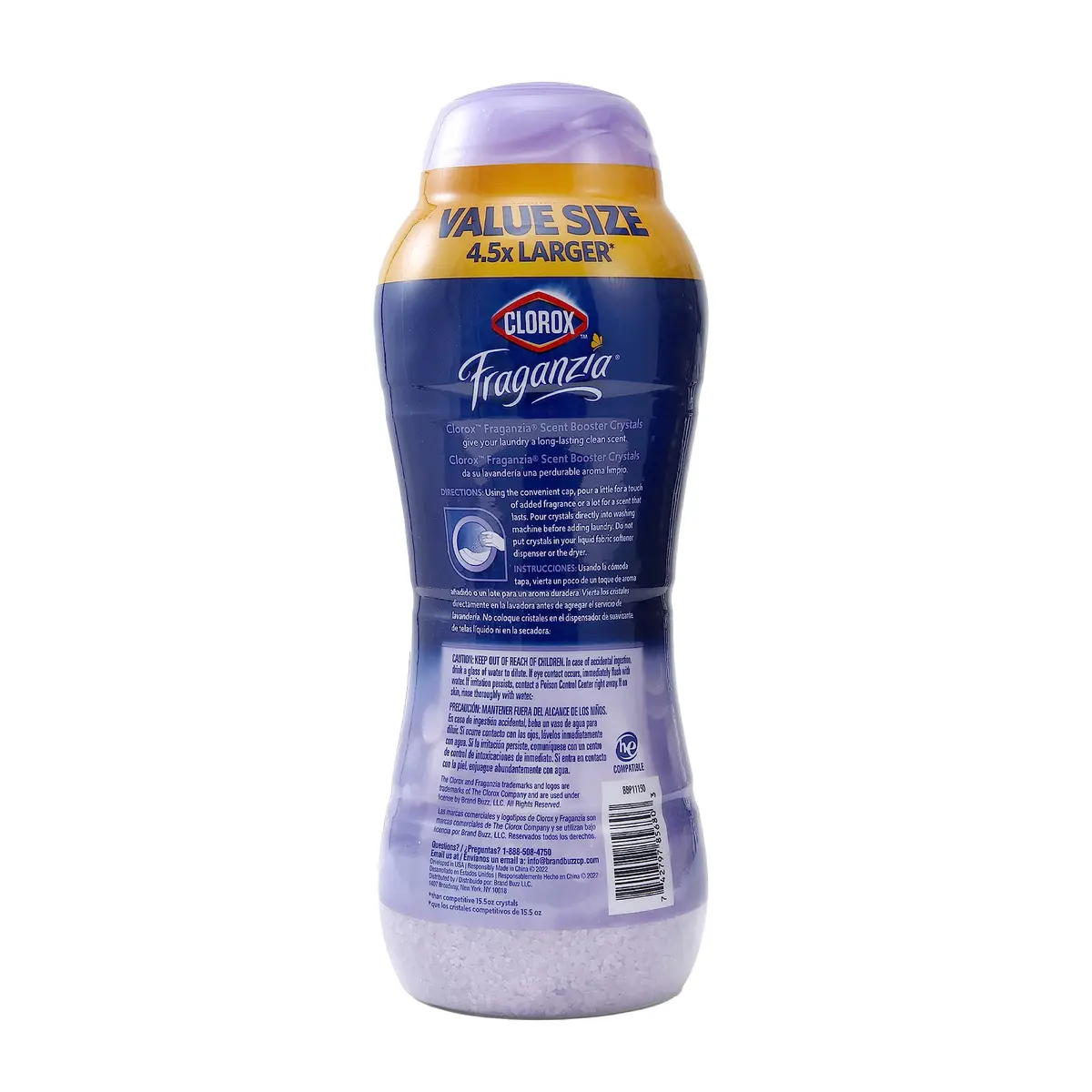 Clorox Fraganzia Laundry Scent Booster Crystals Lavender Eucalyptus 70 Oz (1.98 kg) | Long-Lasting Freshness for All Fabrics - view 6