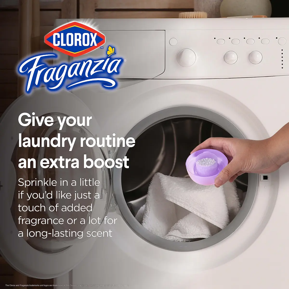 Clorox Fraganzia Laundry Scent Booster Crystals Lavender Eucalyptus 70 Oz (1.98 kg) | Long-Lasting Freshness for All Fabrics - view 3