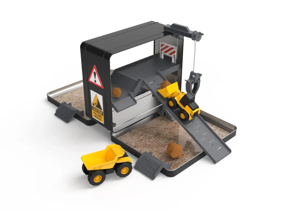 CAT Store N Go Playset with 2 Little Machines Vehicles & Accessories | Portable STEM Toy for Kids Ages 3+ - main product image