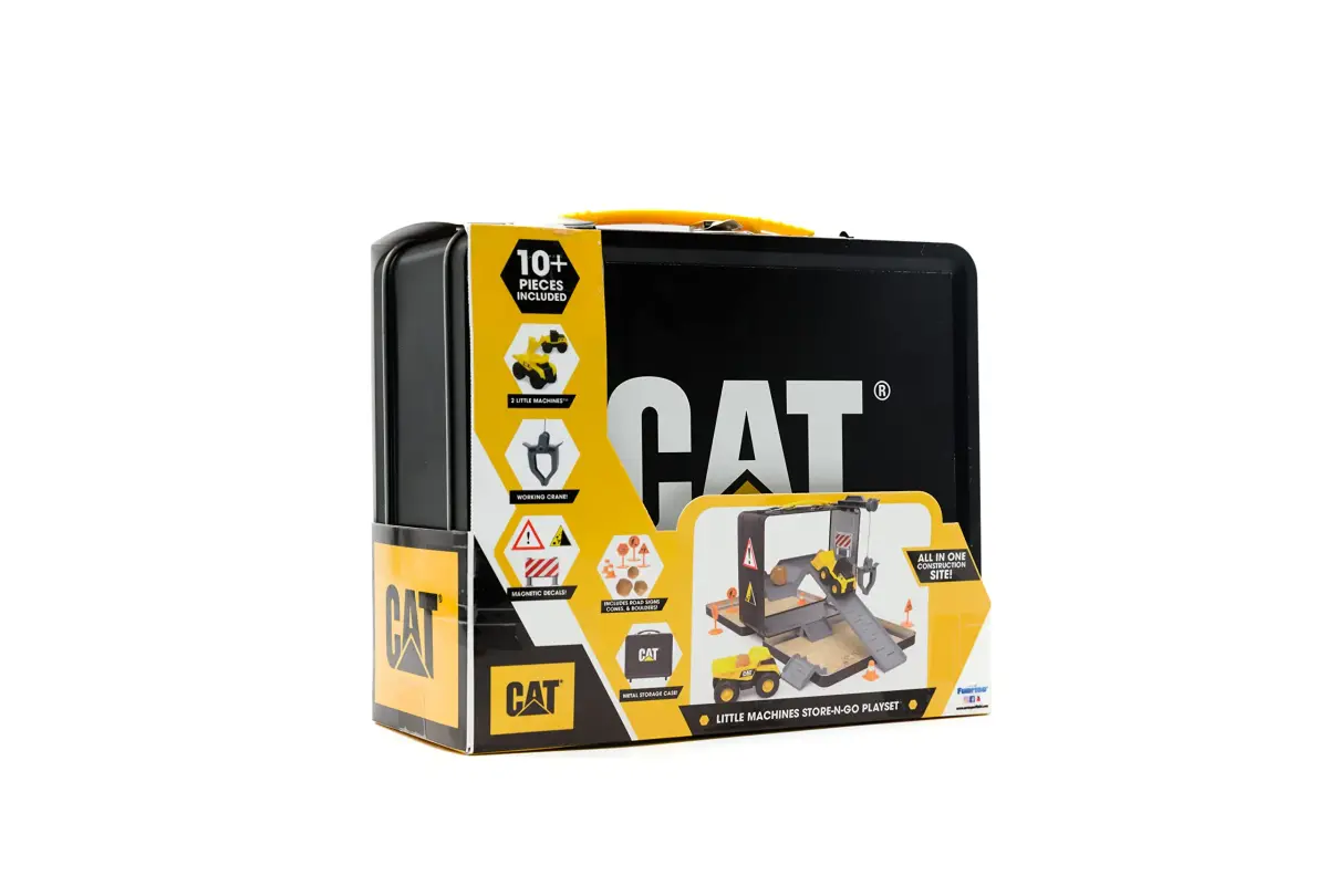 CAT Store N Go Playset with 2 Little Machines Vehicles & Accessories | Portable STEM Toy for Kids Ages 3+ - view 6