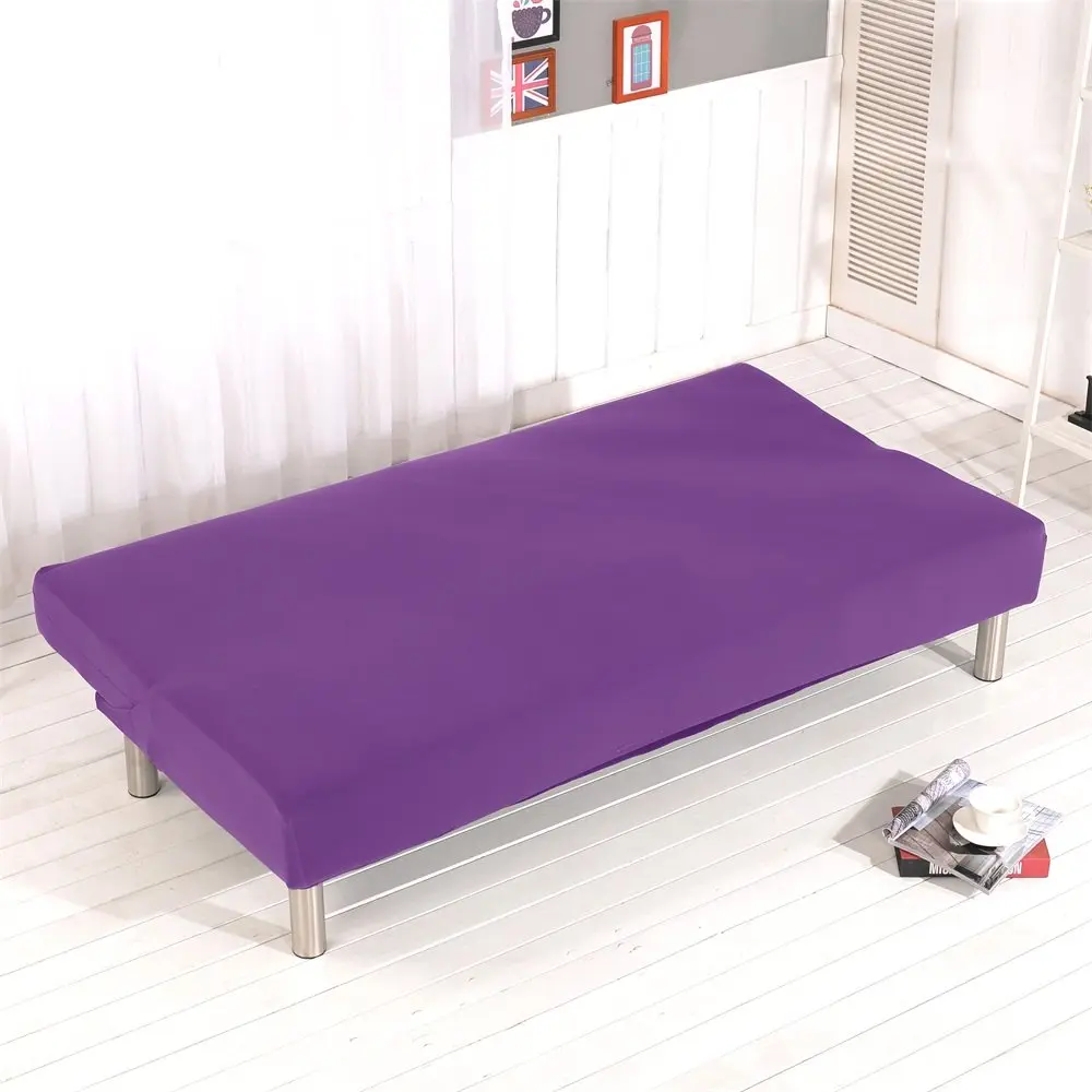 Homonic Purple Sofa Bed Cover 180-210cm | Elastic Non-Armrest Slipcover for 3 Seater - view 3