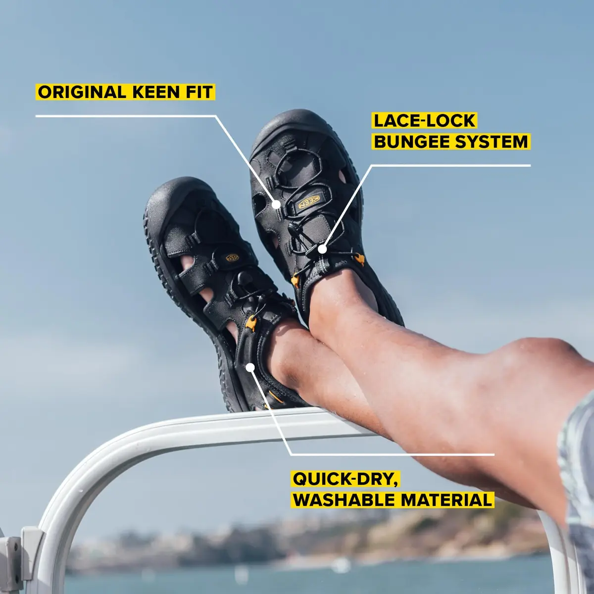 KEEN Men's SOLR High Performance Sport Closed Toe Water Water Shoe | Durable, Water-Resistant Water Shoe for Active Water Sports - view 2