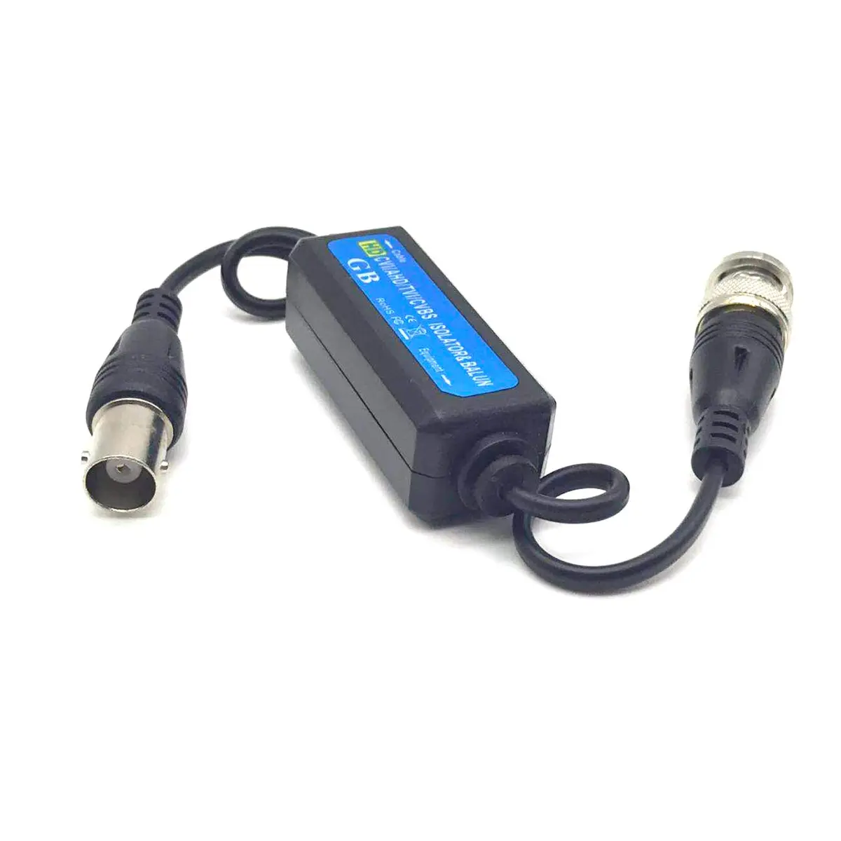 XENOCAM HD-TVI/HD-CVI/AHD/Analog CVBS Passive Coaxial Video Ground Loop Isolator Built-in Video Balun for CCTV Cameras 25cm (0.82ft) | Eliminates Picture Tearing - view 2