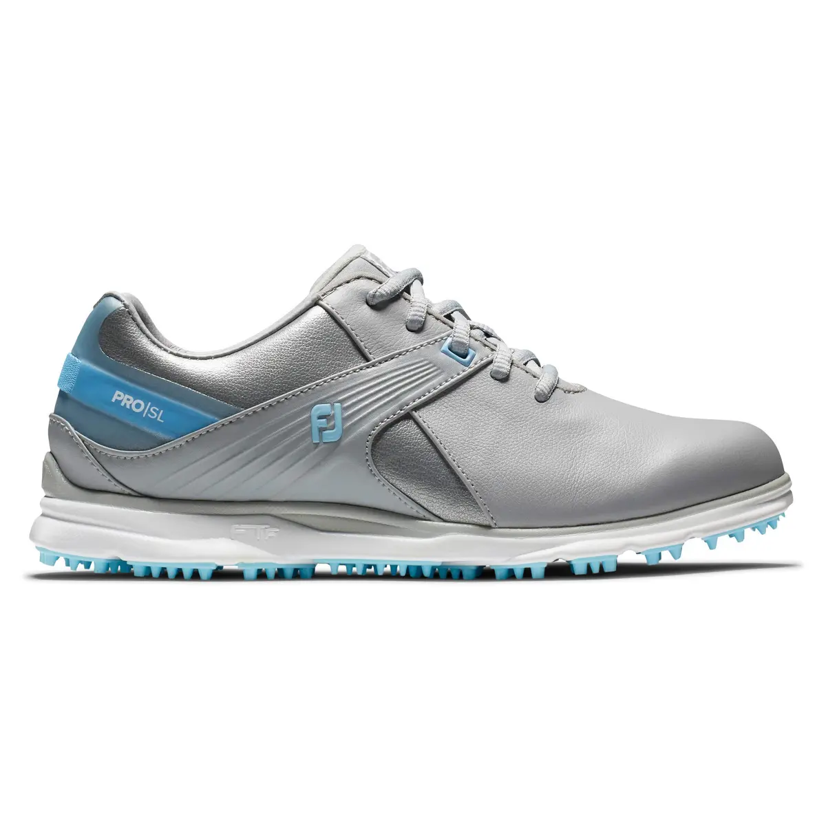 FootJoy Women's Pro/SL Golf Shoes Athletic Shoe, Grey/ Light Blue, 5.5 M US | Waterproof, Stable & Comfortable - view 2