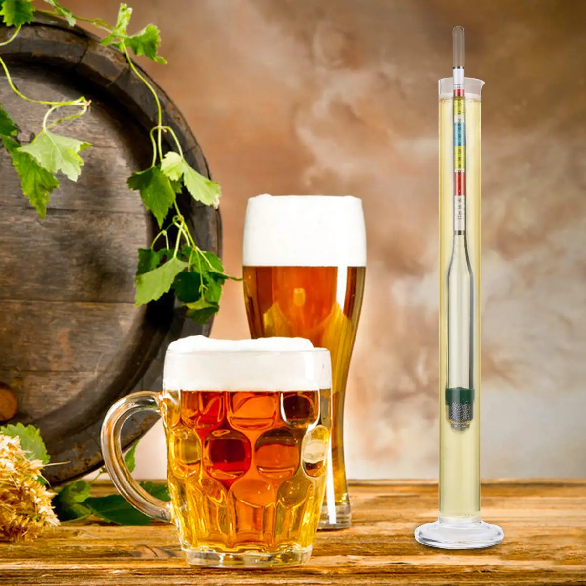 Circrane Hydrometer & Glass Test Jar Set, Triple Scale Alcohol Hydrometer for Brew Beer, Wine, Mead & Kombucha, ABV, Brix, Gravity | Home Brewing Supplies - view 8
