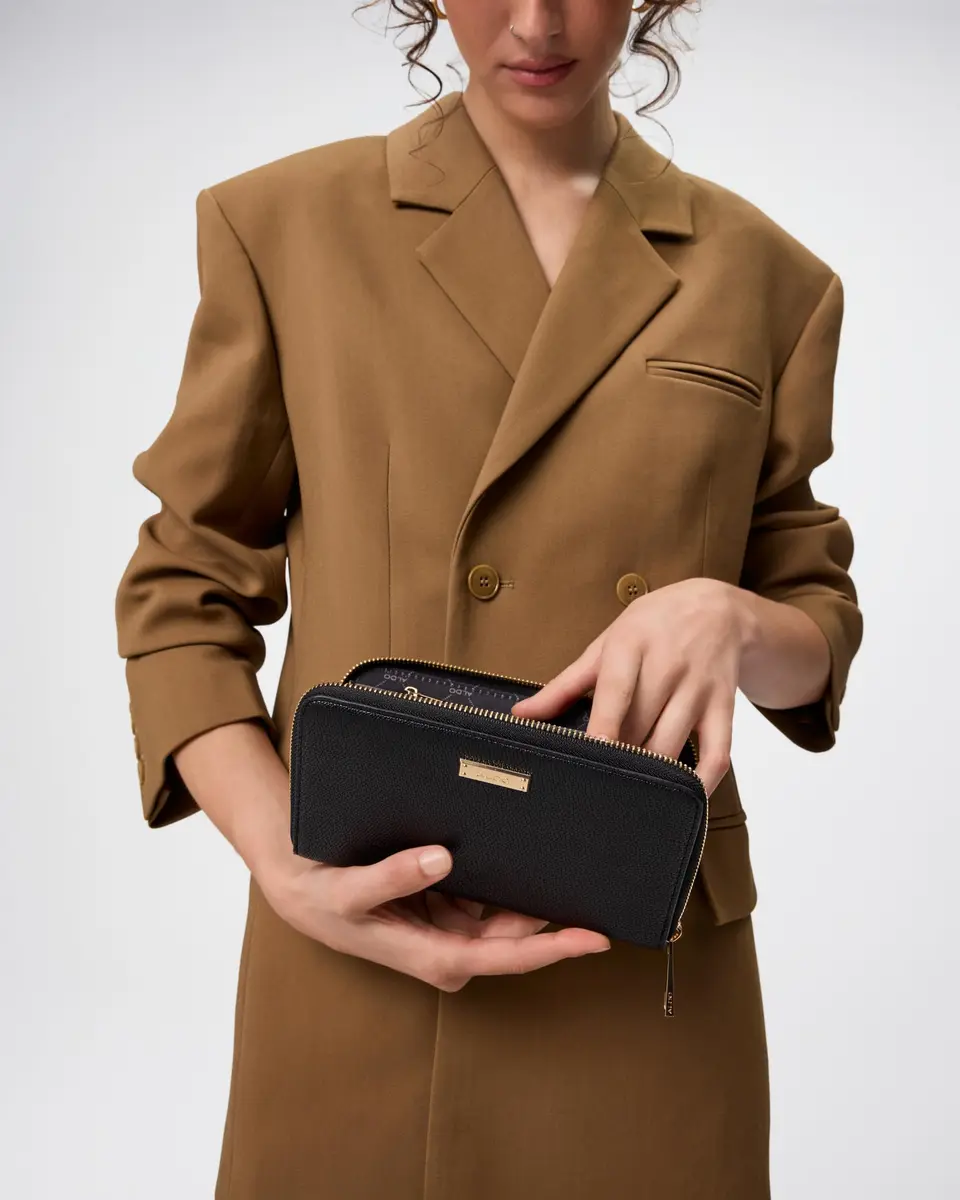 ALDO Ligosullo Women's Black Wallet | 19cm x 2cm x 11cm - view 5