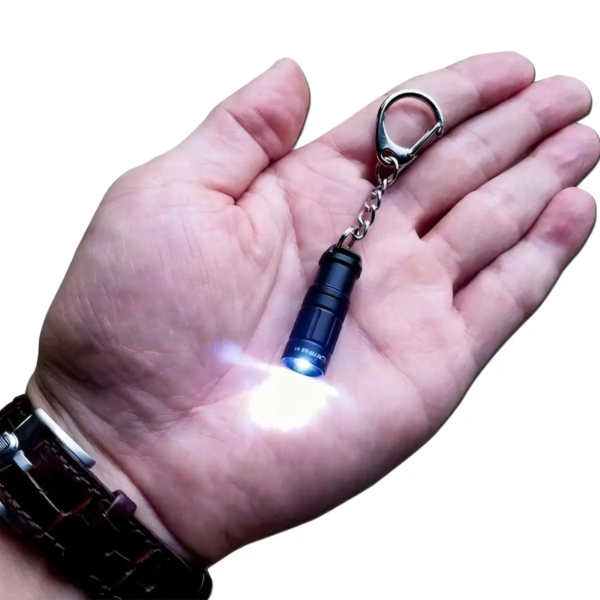 Nitefox e1 Tiny Keychain Flashlight 1.2 inches (3 cm) | Ultra-Compact EDC Safety Light - main product image