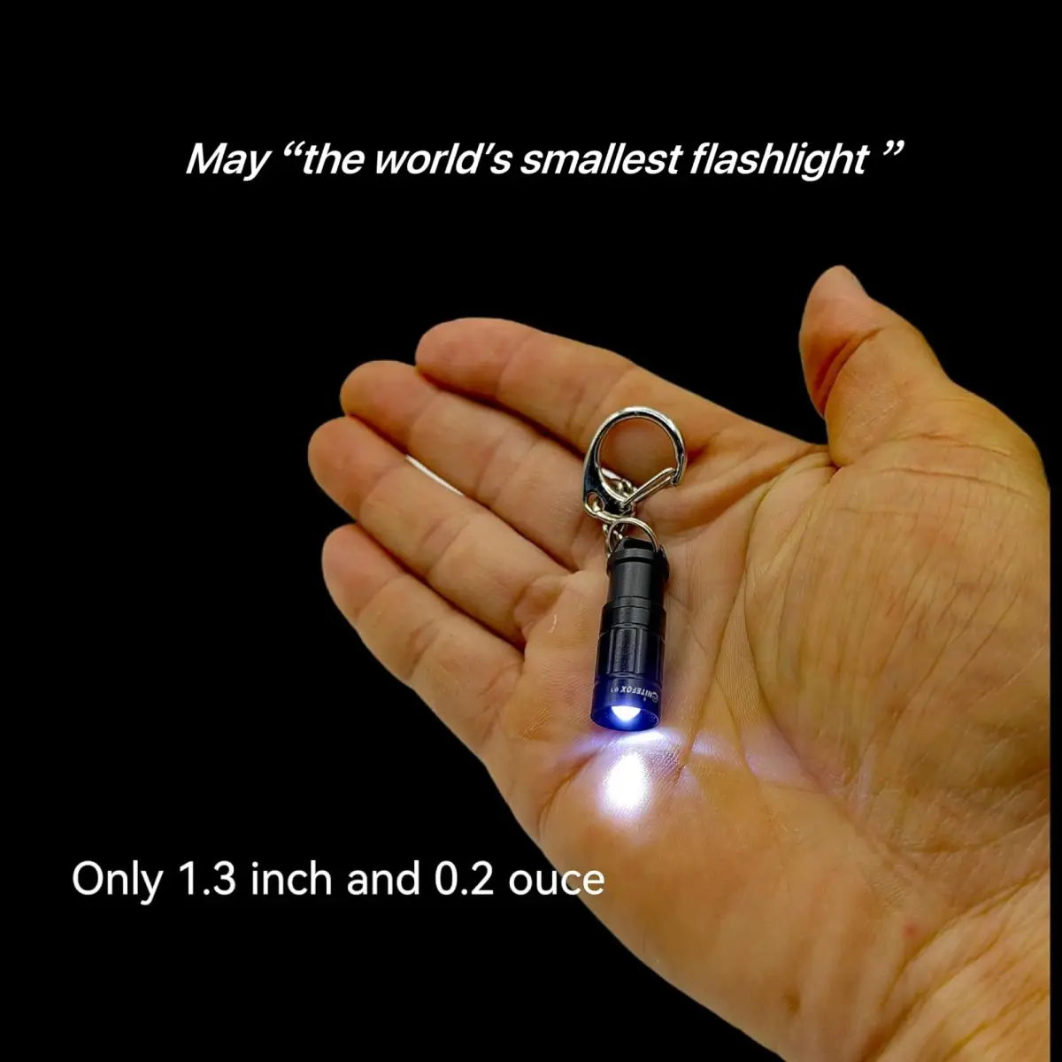 Nitefox e1 Tiny Keychain Flashlight 1.2 inches (3 cm) | Ultra-Compact EDC Safety Light - view 2
