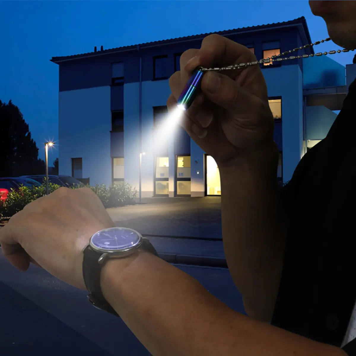 Nitefox E1 Keychain Flashlight Stainless Steel 1.3-inch | Ultra-Compact Bright LED Torch for EDC - view 4
