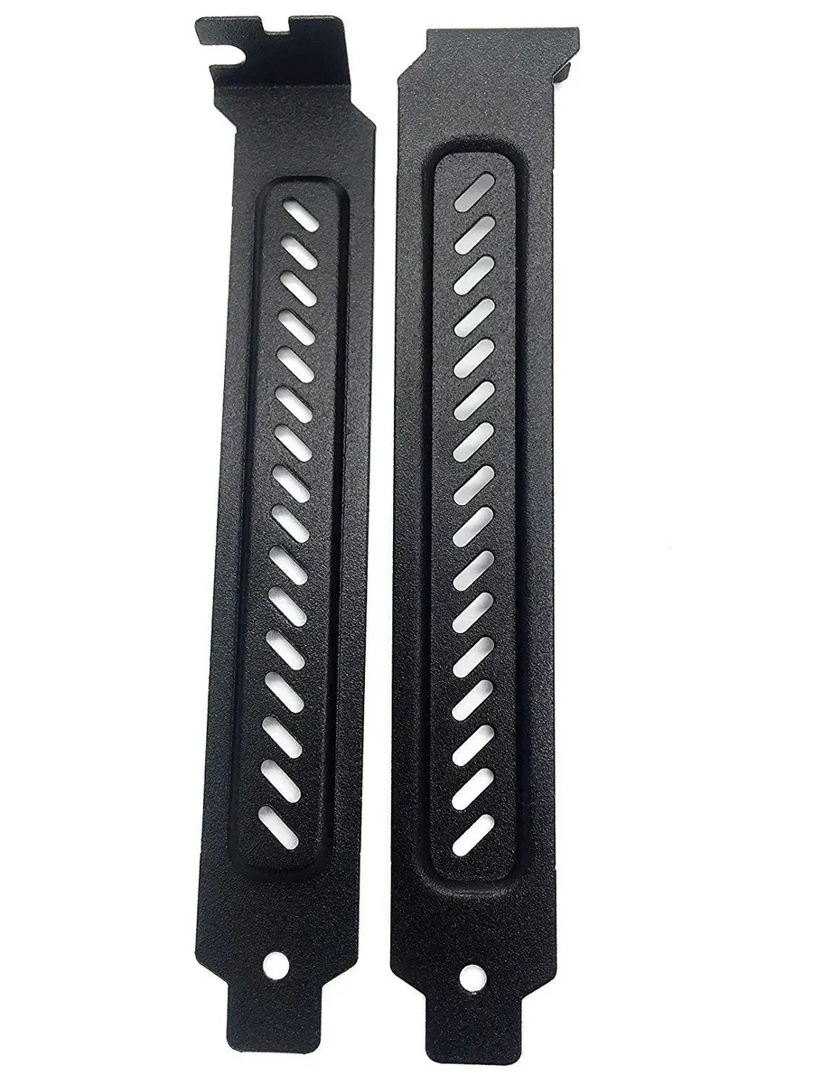 upHere Hard Steel Dust Filter Blanking Plate PCI Slot Cover 10 Pcs Black | Easy Install for Full Profile Cases - view 3