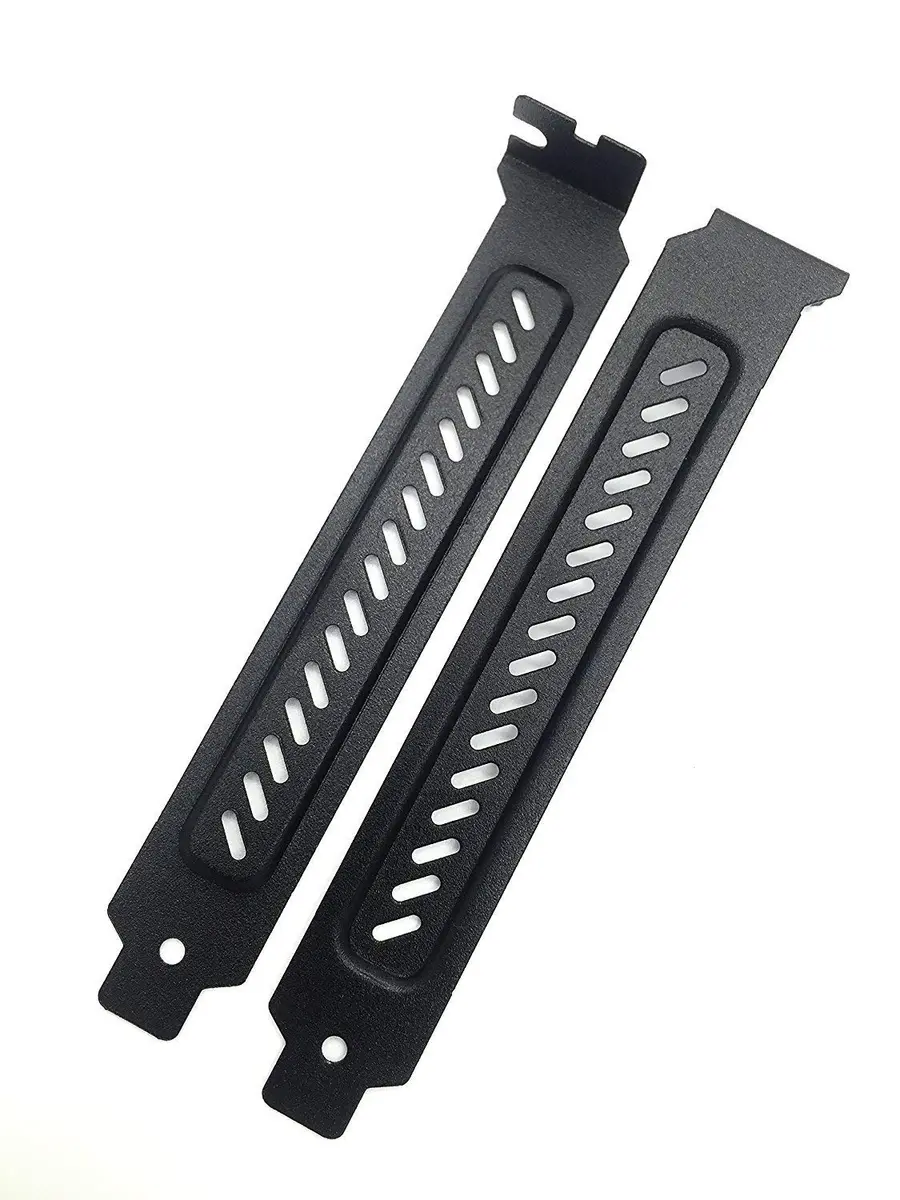 upHere Hard Steel Dust Filter Blanking Plate PCI Slot Cover 10 Pcs Black | Easy Install for Full Profile Cases - view 4