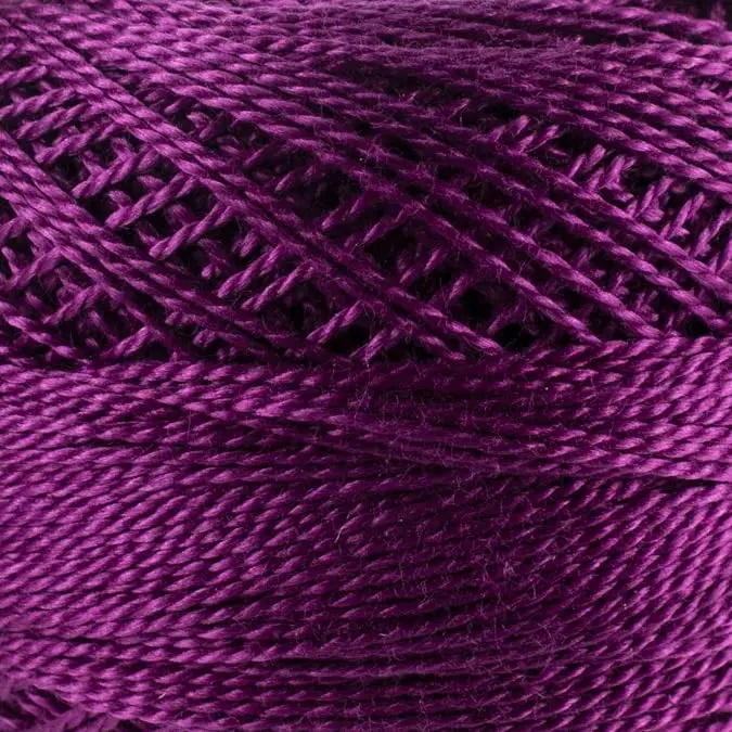 DMC Pearl Cotton Ball Size 8 87yd Dark Fuchsia | 8 Thread, Cotton, Hand & Machine Sewing - view 3