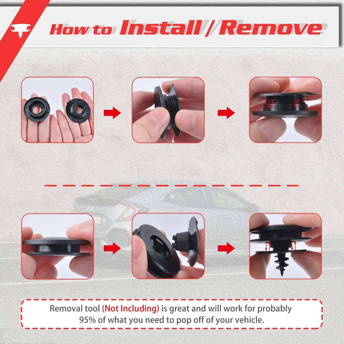 OTUAYAUTO 20PCS Universal Car Floor Mat Clips | Secure Mats, Prevent Slippage - view 3