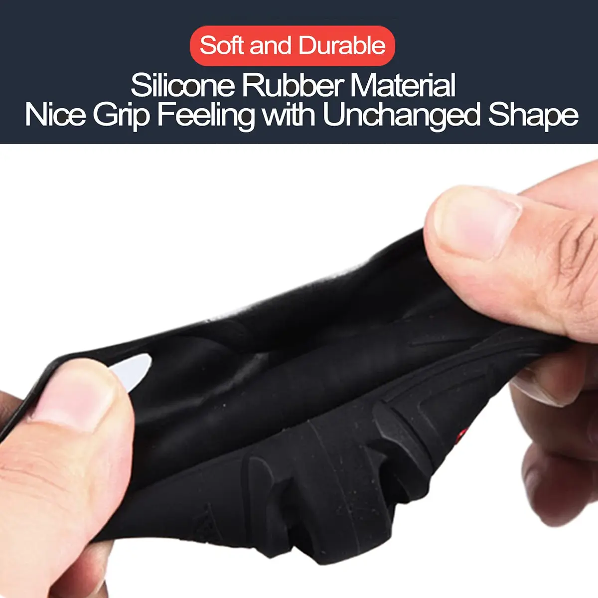 INFIPAR Black 2pcs Key Fob Cover Case with Key Ring & Band for Jeep Wrangler JL Gladiator JT Flip 3 Buttons - view 6