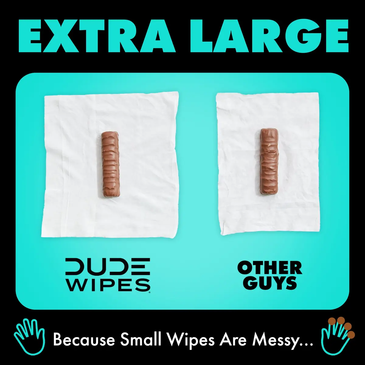 DUDE Wipes Mint Chill Adult Flushable Wet Wipes 144 Count | Refreshing, Plant-Based, Hypoallergenic - view 5