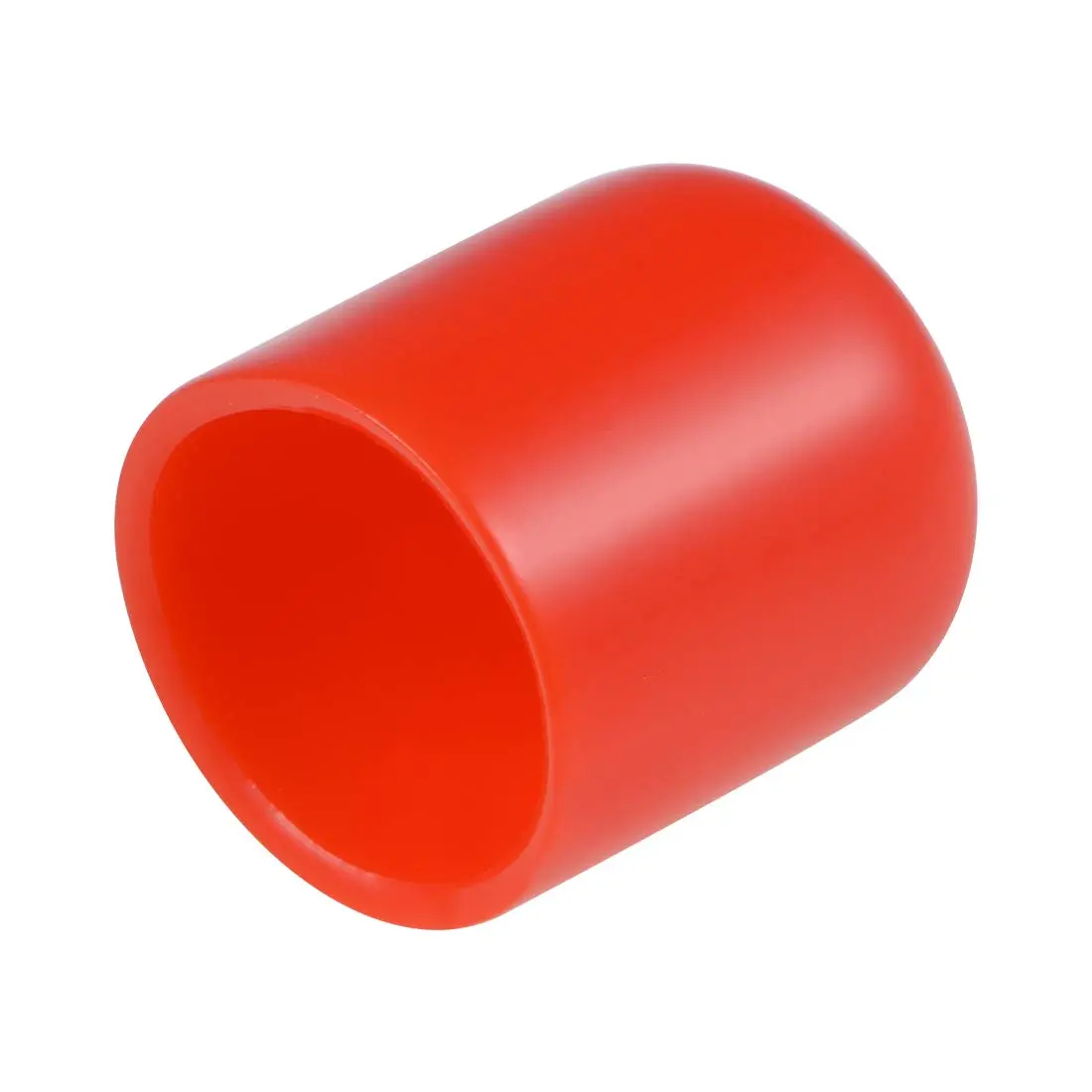 uxcell Rubber End Caps 18mm ID Vinyl Round Tube Thread Protectors Red | Furniture & Pipe End Cover - main product image