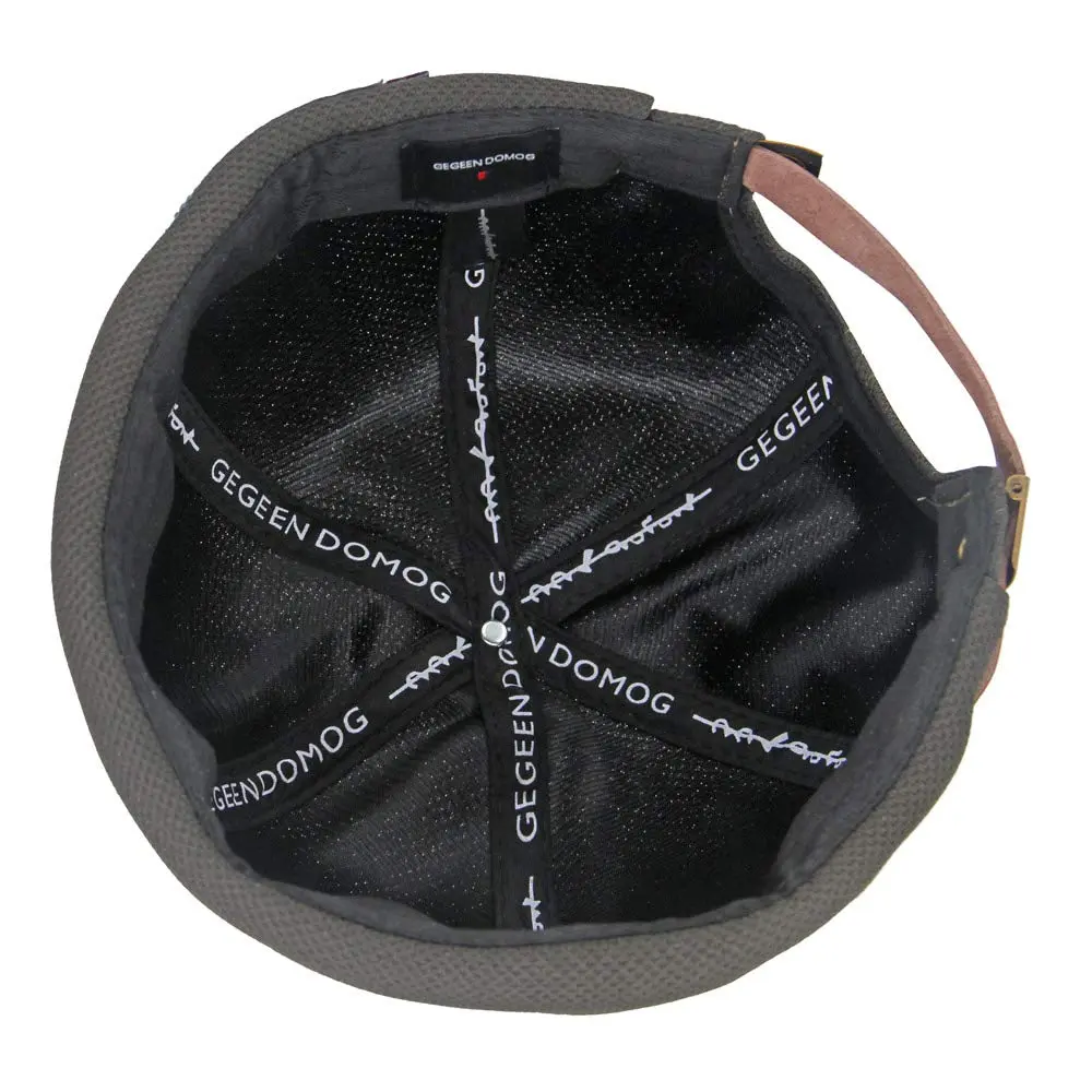 jerague Adjustable Leather Buckle Vintage Style Beanie | Breathable & Foldable, One Size (21.6-23.6"), Unisex - view 2