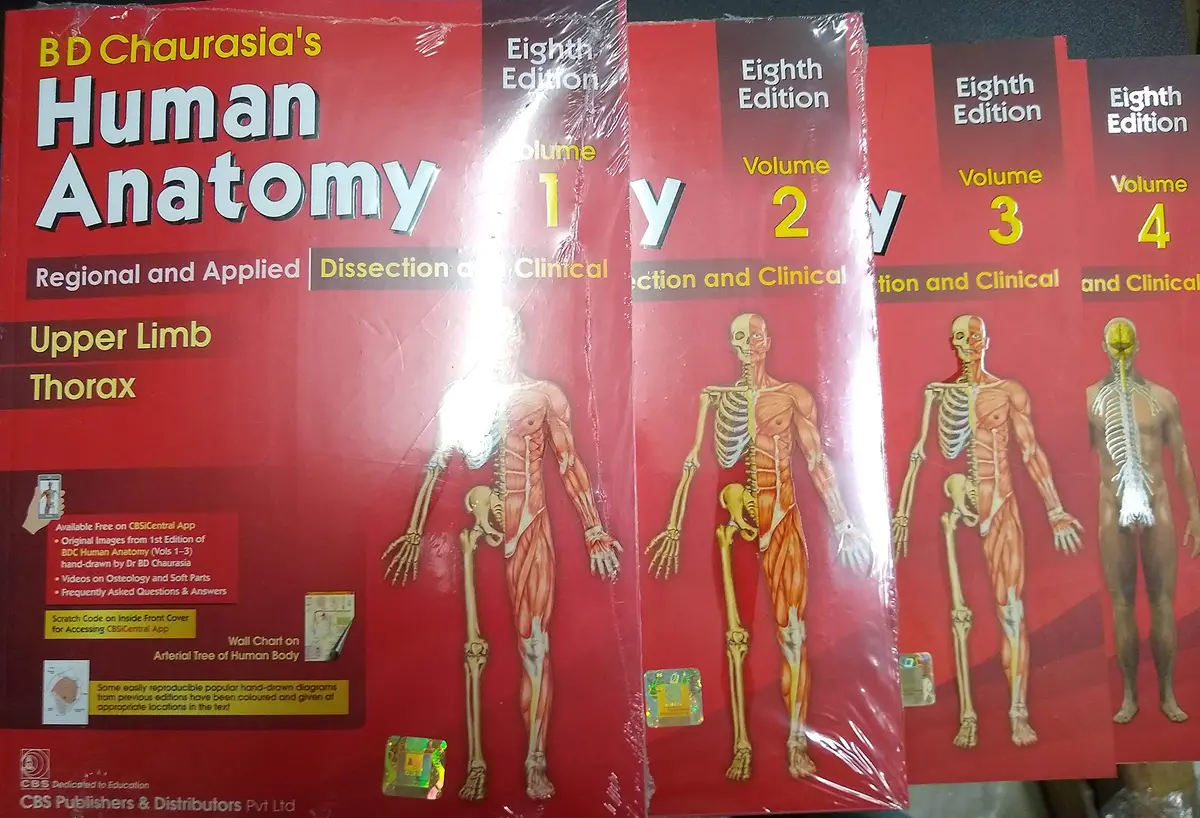 CBSPD B D Chaurasia's Human Anatomy 4 Volume Set | Comprehensive Anatomy Reference for Students & Professionals - main product image