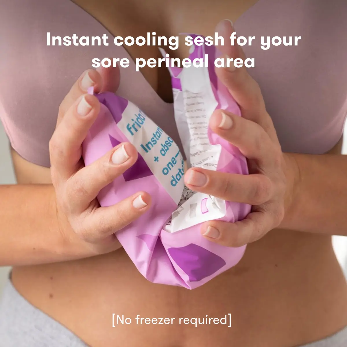 Frida Mom 2-in-1 Postpartum Perineal Ice Maxi Pads & Maternity Pad, 8 Count | Instant Cold Therapy & Absorbency - view 4