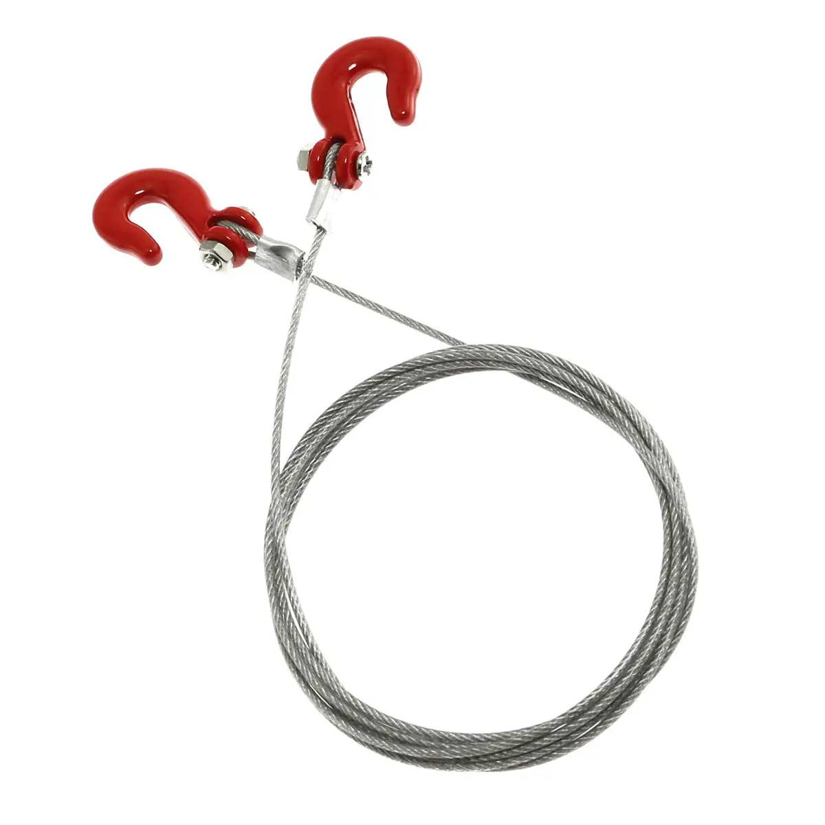 Maxmoral Trailer Chain Rope with Tow Hook for RC Cars & Trucks 86cm (1-Pack) - main product image