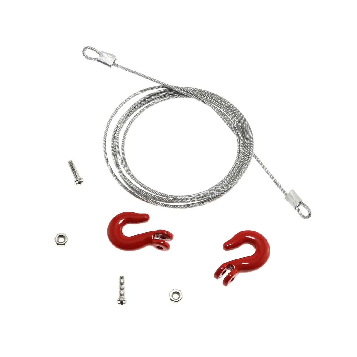 Maxmoral Trailer Chain Rope with Tow Hook for RC Cars & Trucks 86cm (1-Pack) - view 2