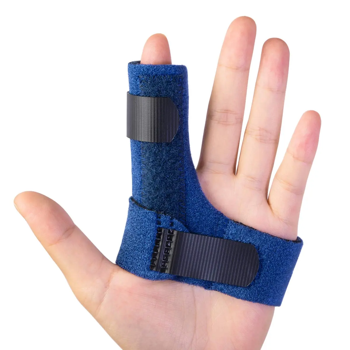 Sumifun Trigger Finger Splint with 2 Gel Sleeves for Left Hand | Adjustable Aluminum Finger Brace for Sprains, Tendonitis, Arthritis Pain Relief (1 Count) - main product image