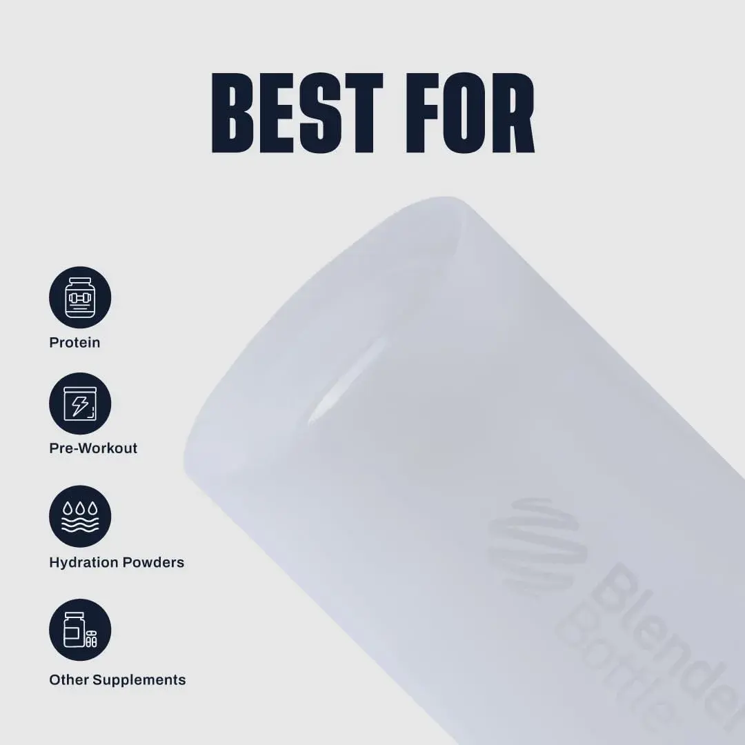 BlenderBottle Classic V2 Shaker Bottle 28oz - White | Patented Mixing System - view 3