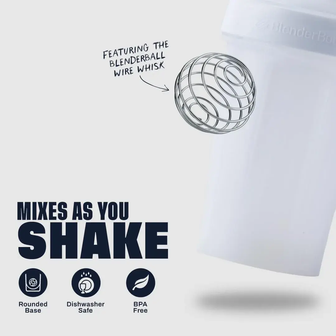 BlenderBottle Classic V2 Shaker Bottle 591ml (20 oz) | Patented BlenderBall Whisk - view 3