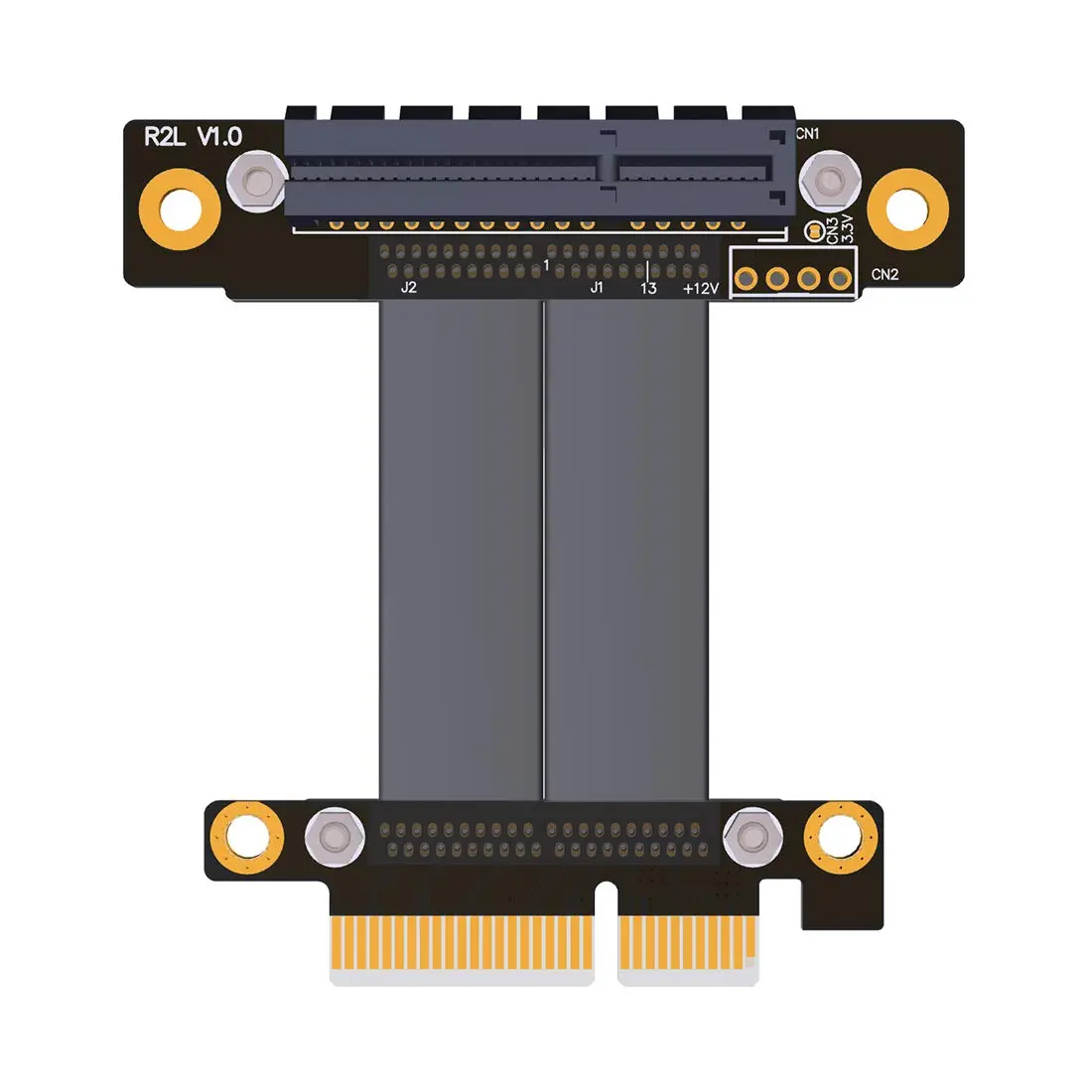 ADT-LINK PCIe 3.0 x4 Extension Cable 5cm | 32Gbps PCI Express Riser Card Vertical - main product image
