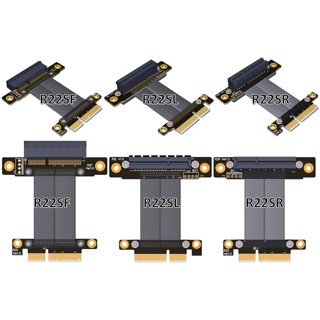 ADT-LINK PCIe 3.0 x4 Extension Cable 5cm | 32Gbps PCI Express Riser Card Vertical - view 3