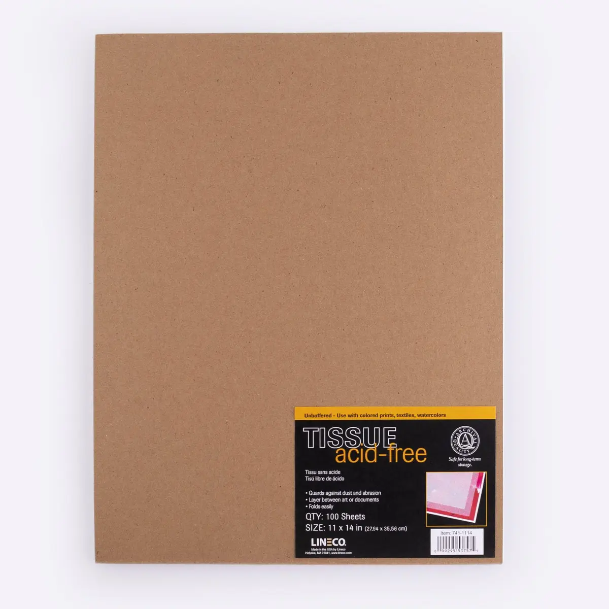 Lineco Unbuffered Acid-Free Interleaving Tissue 11" x14" | Archival, Translucent & Acid-Free for Art & Artifacts - view 8