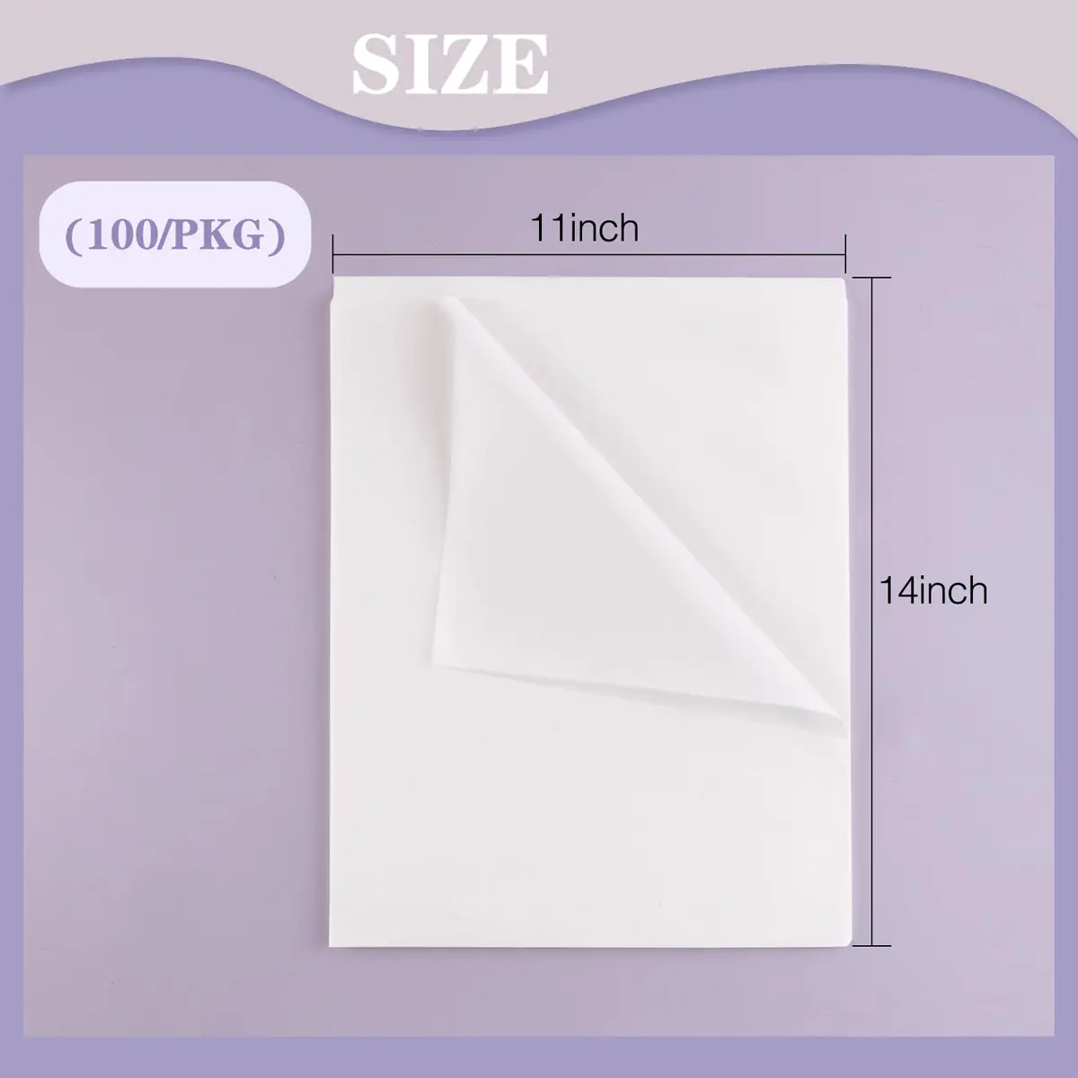 Lineco Unbuffered Acid-Free Interleaving Tissue 11" x14" | Archival, Translucent & Acid-Free for Art & Artifacts - view 3