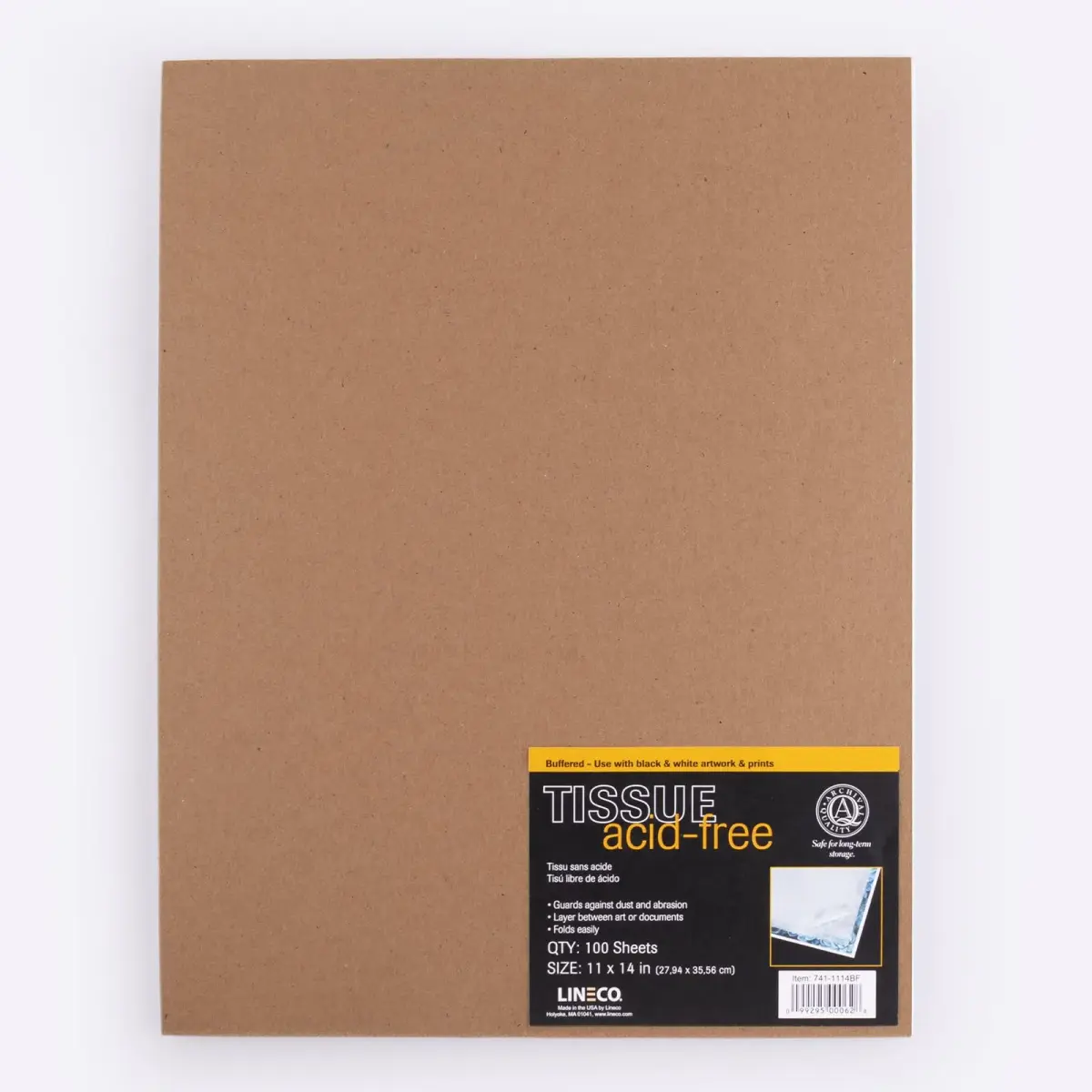 Lineco Buffered Acid-Free Interleaving Tissue 11"x14" (27.94cm x 35.56cm) | Archival Paper Extends Life of Pictures, Photographs, Artwork and Textiles - view 8