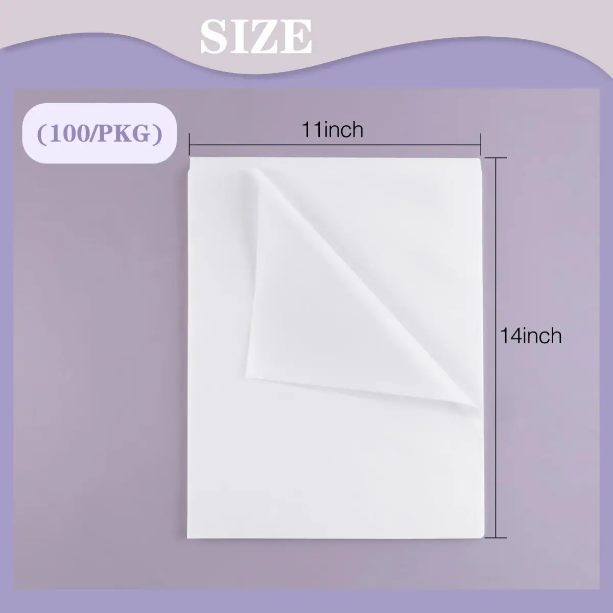 Lineco Buffered Acid-Free Interleaving Tissue 11"x14" (27.94cm x 35.56cm) | Archival Paper Extends Life of Pictures, Photographs, Artwork and Textiles - view 3