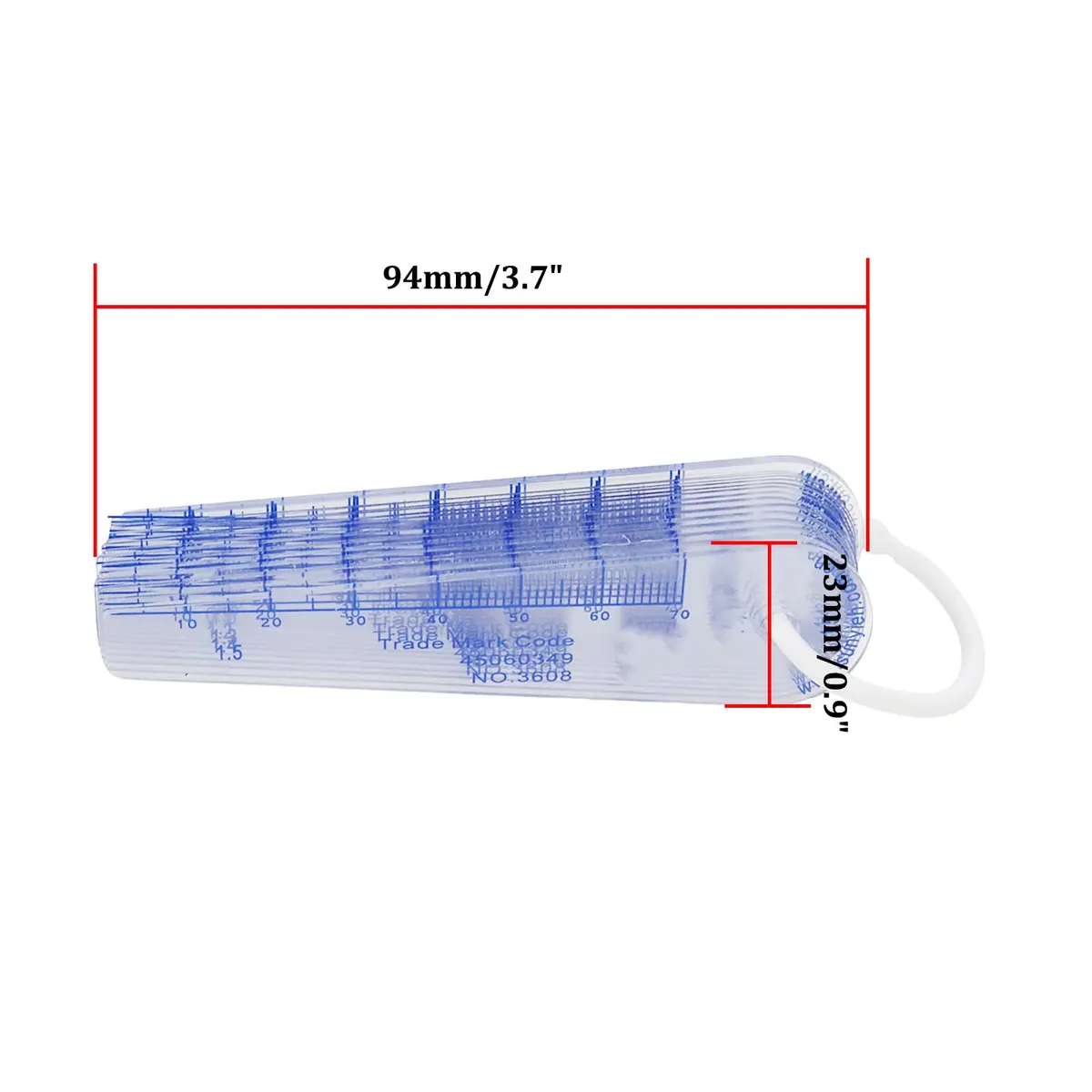 Rannb Plastic Feeler Gauge 0.05mm-2mm 19 Leaf Metric Measuring Tool | Precision Gap Measurement - view 2