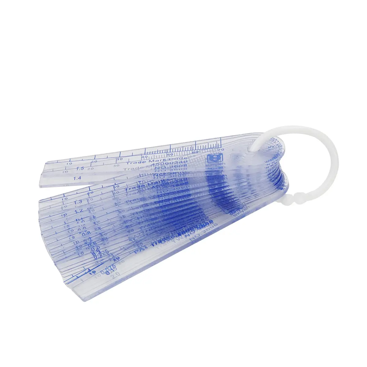 Rannb Plastic Feeler Gauge 0.05mm-2mm 19 Leaf Metric Measuring Tool | Precision Gap Measurement - view 3