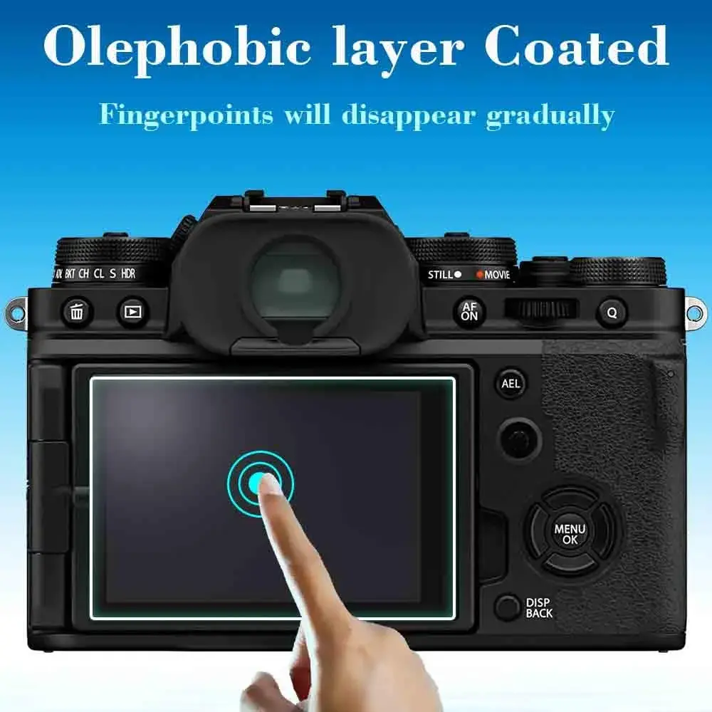 ULBTER Tempered Glass Screen Protector for Fujifilm X100VI/X-T4/X100V Cameras (3+2 Pack) | 9H Hardness, HD Clarity - view 4