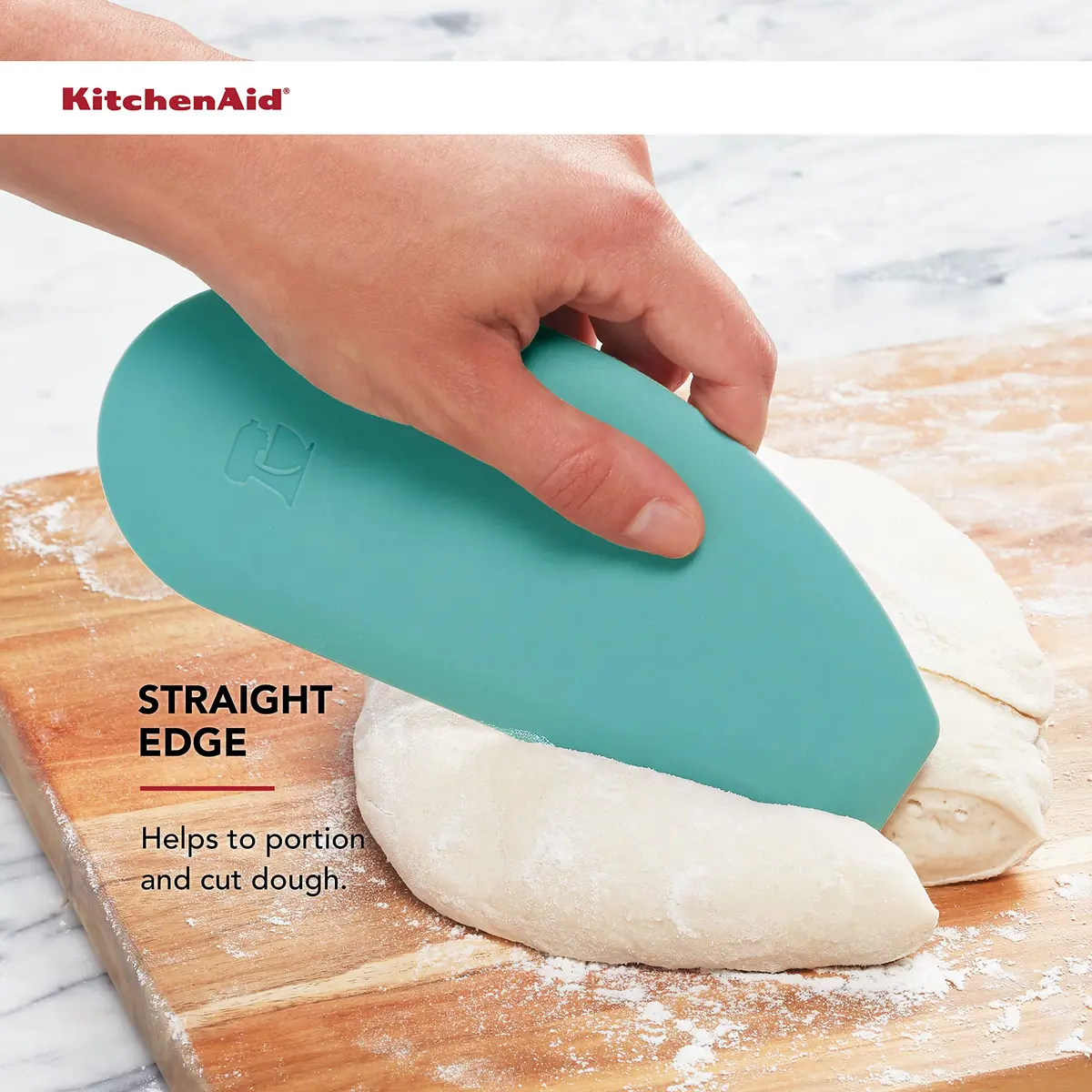 KitchenAid Gourmet Bowl Scraper Set of 2 | Heat-Resistant Silicone & Nylon for All Surfaces - view 5