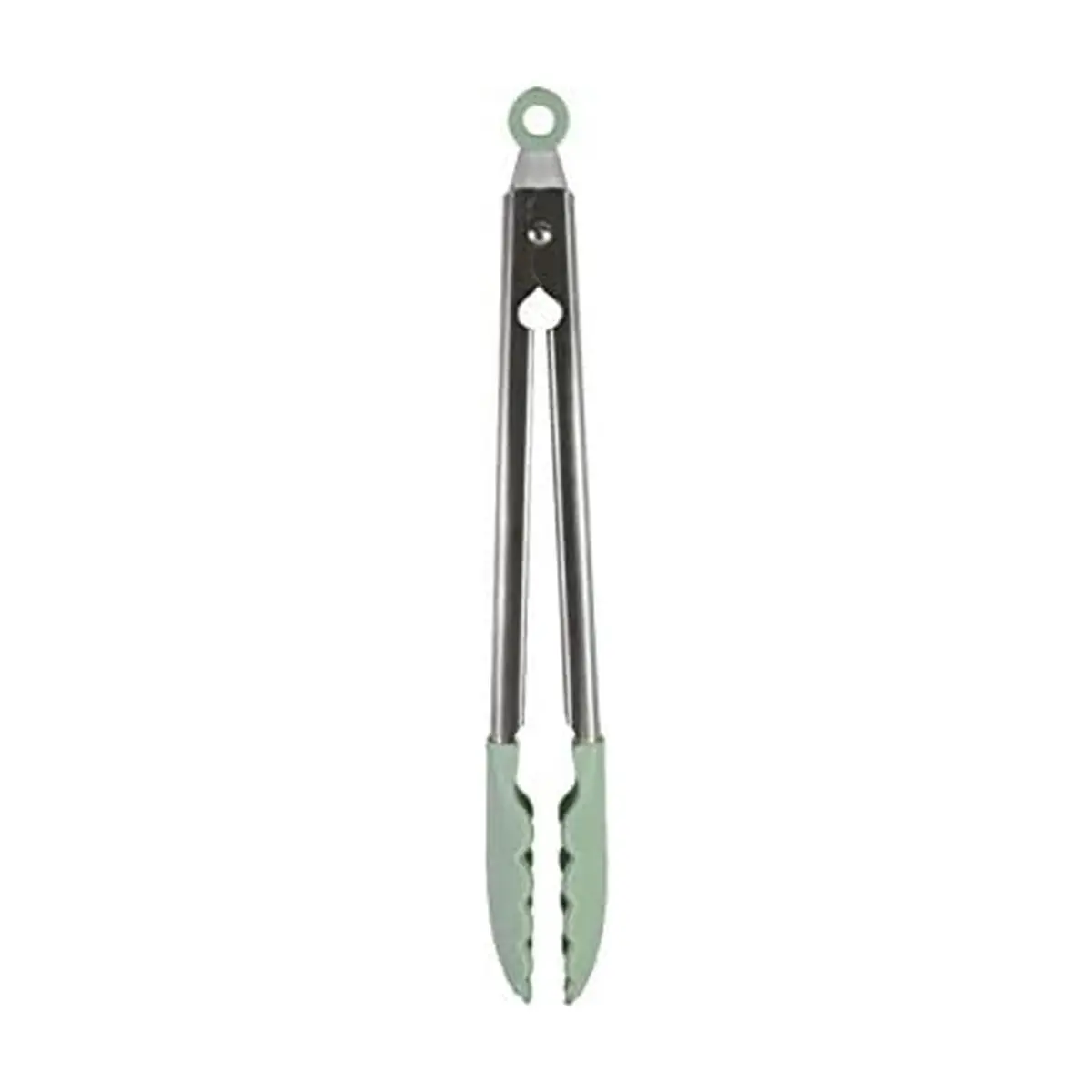 KitchenAid Gourmet Silicone-Tipped Stainless Steel Tongs, 12 Inch, Pistachio | Heat Resistant & Dishwasher Safe - main product image