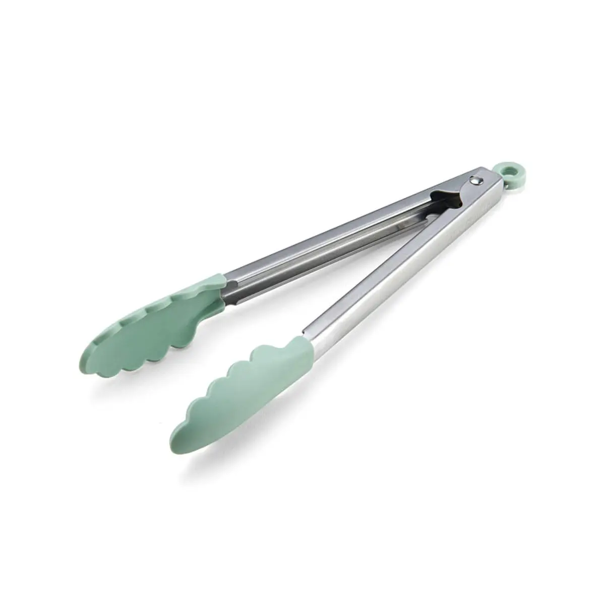 KitchenAid Gourmet Silicone-Tipped Stainless Steel Tongs, 12 Inch, Pistachio | Heat Resistant & Dishwasher Safe - view 2