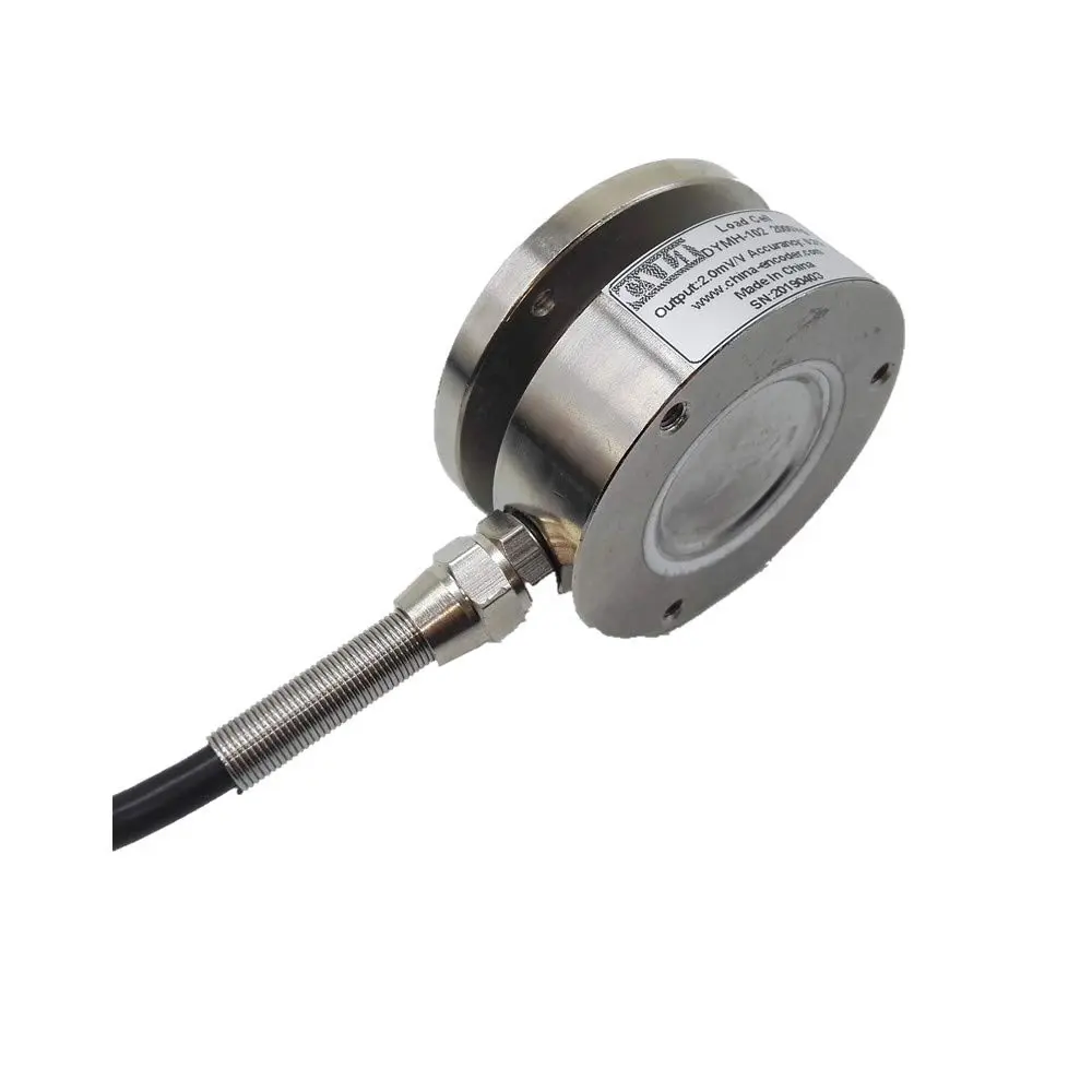 CALT 100kg Flat Membrane Box Load Cell Sensor with Alloy Steel Material, Force Measurement φ58 - main product image