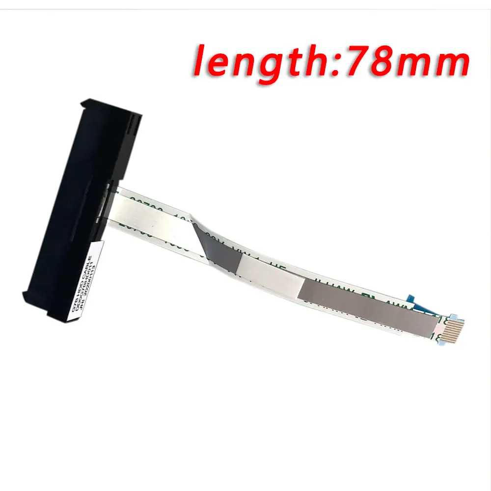 Zahara SATA HDD Hard Drive Connector Cable for HP 15-CS 15-cs0053cl 15-cs0051wm | 78mm Length, Black, Plastic - view 2