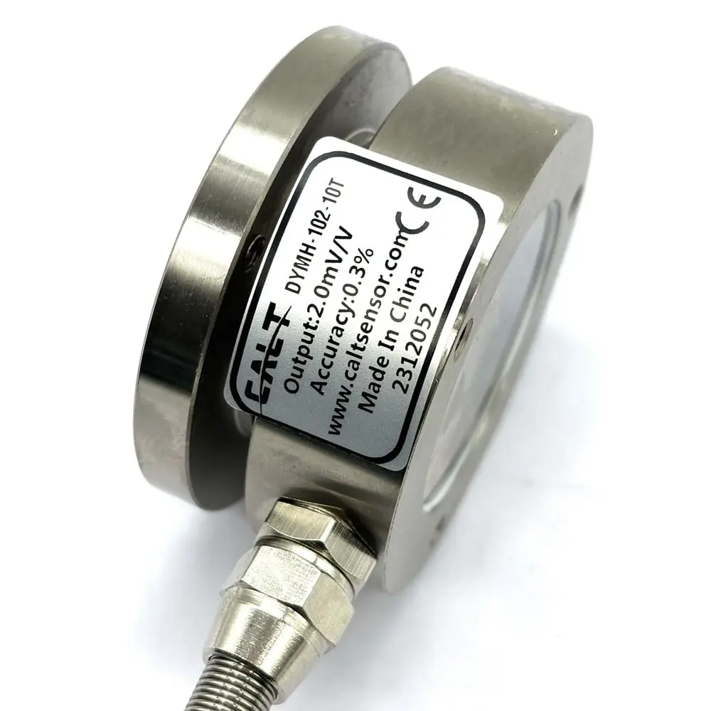 CALT 10T Flat Membrane Box Load Cell φ58 | Impact Force Measurement Sensor - main product image