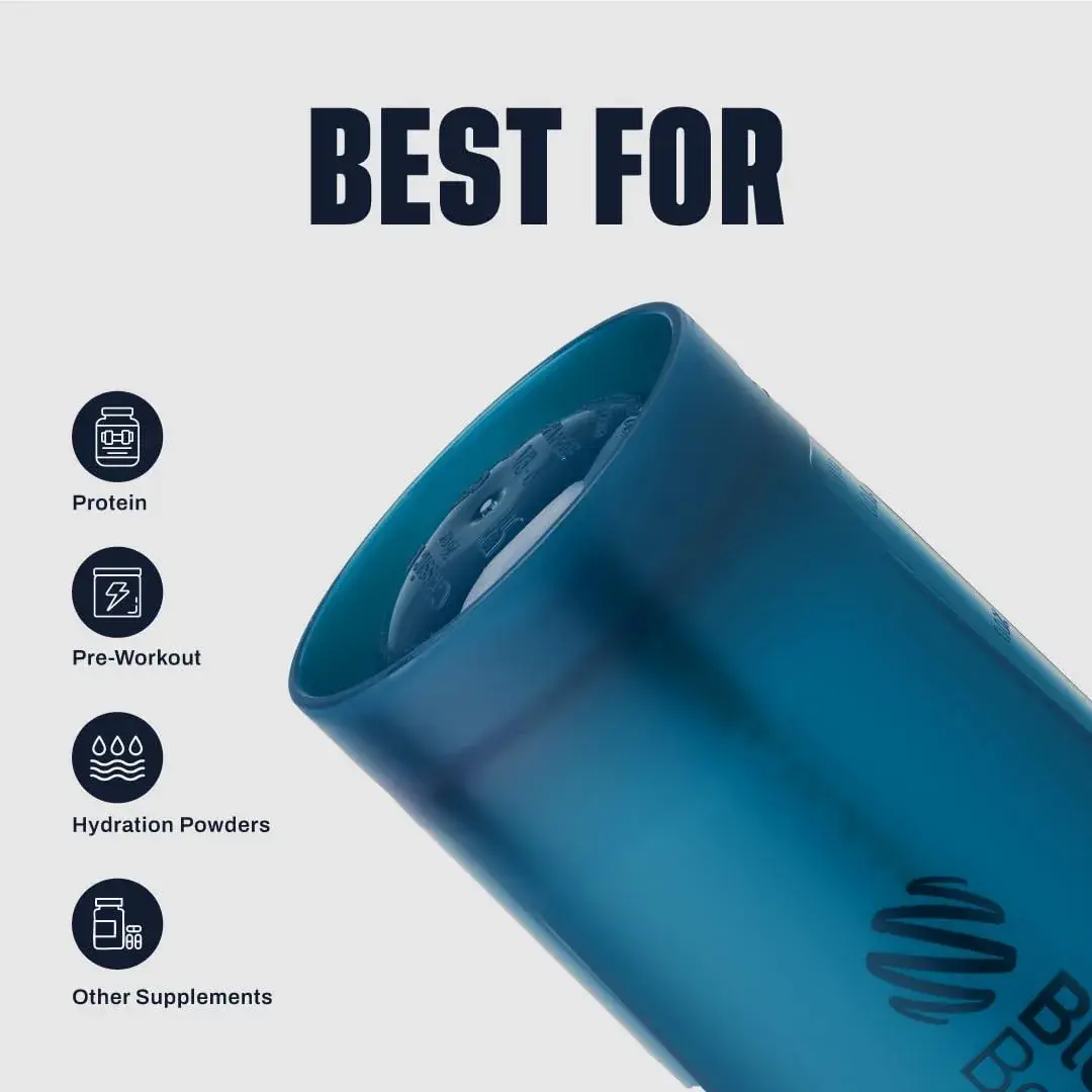 BlenderBottle Classic V2 Shaker Bottle 828 ml (28 oz) Ocean Blue | Leakproof Mixing for Protein & Smoothies - view 5