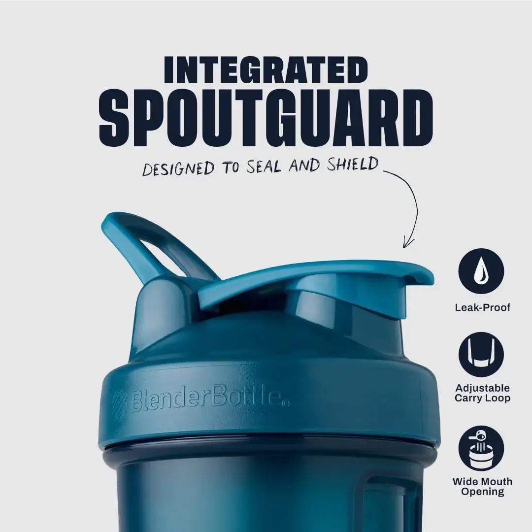 BlenderBottle Classic V2 Shaker Bottle 828 ml (28 oz) Ocean Blue | Leakproof Mixing for Protein & Smoothies - view 2