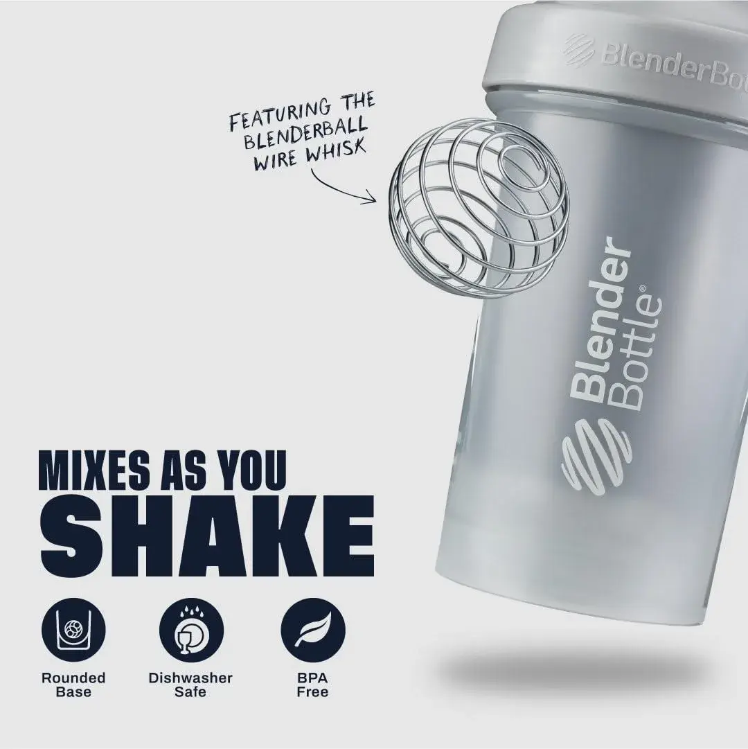 BlenderBottle Classic V2 Shaker Bottle 600ml (20 oz) | Patented Mixing System - view 3