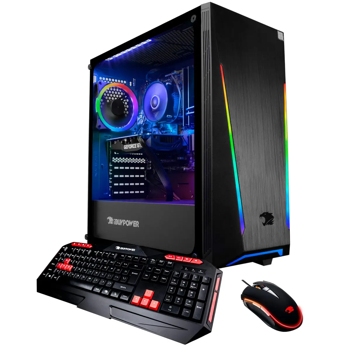 iBUYPOWER Trace2 9250 Gaming PC Desktop | Intel Core i7-9700F, GTX 1660 Ti, 16GB DDR4, 240GB SSD, 1TB HDD, WiFi & Win 10 Home - main product image